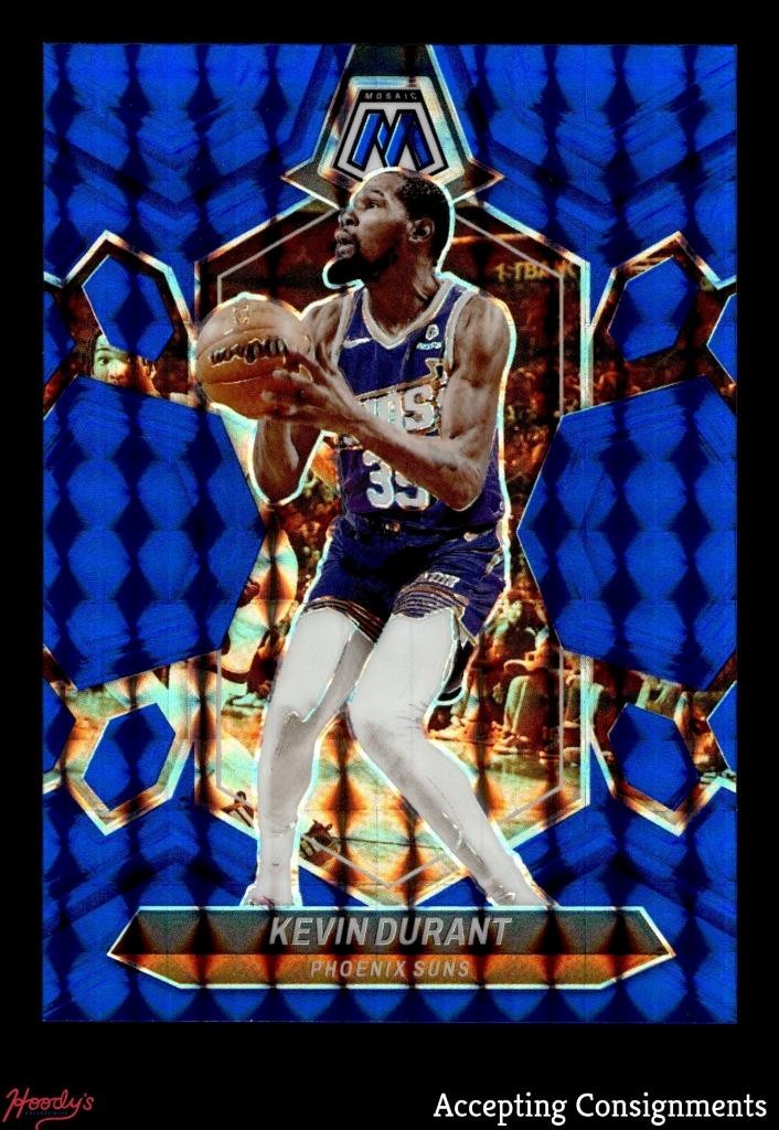 2023-24 Panini Mosaic Mosaic Blue #180 Kevin Durant 017/199 SUNS