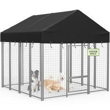 Outdoor Dog Kennel Roof Cover,Heavy Duty Dog Kennel Replacement Cover,Waterpr...