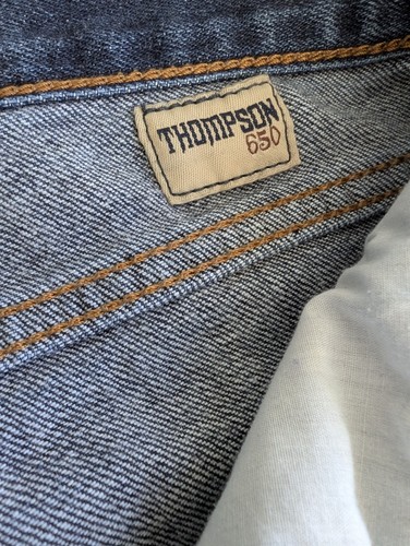 Ralph Lauren Thompson 650 Jeans 30x27 Blue Stretch Straight Leg Mid Rise Slim - Picture 7 of 11