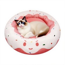 Cute Cat Beds for Indoor Cats, Small Dog Beds, Soft Washable Pet Beds for Kit...