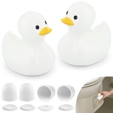 Ceramic Duck Toilet Bolt Covers Decorative Set, Includes 2 Duck Toilet Bolt C...