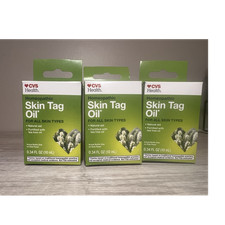 3 pack-CVS Health Skin Tag Homeopathic Remedy Oil, Tea Tree, 0.34 fl oz 10 mL 