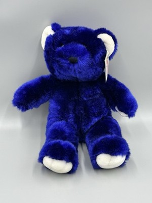 The Bear Factory Signature Collection Blue Teddy Plush 14  Stuffed Animal