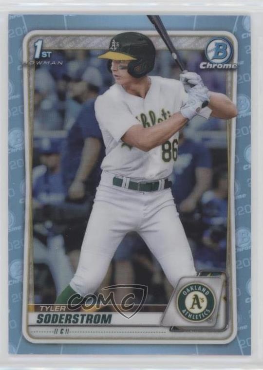2020 Bowman Draft Chrome Sky Blue Refractor Tyler Soderstrom #BD-119 1ep3