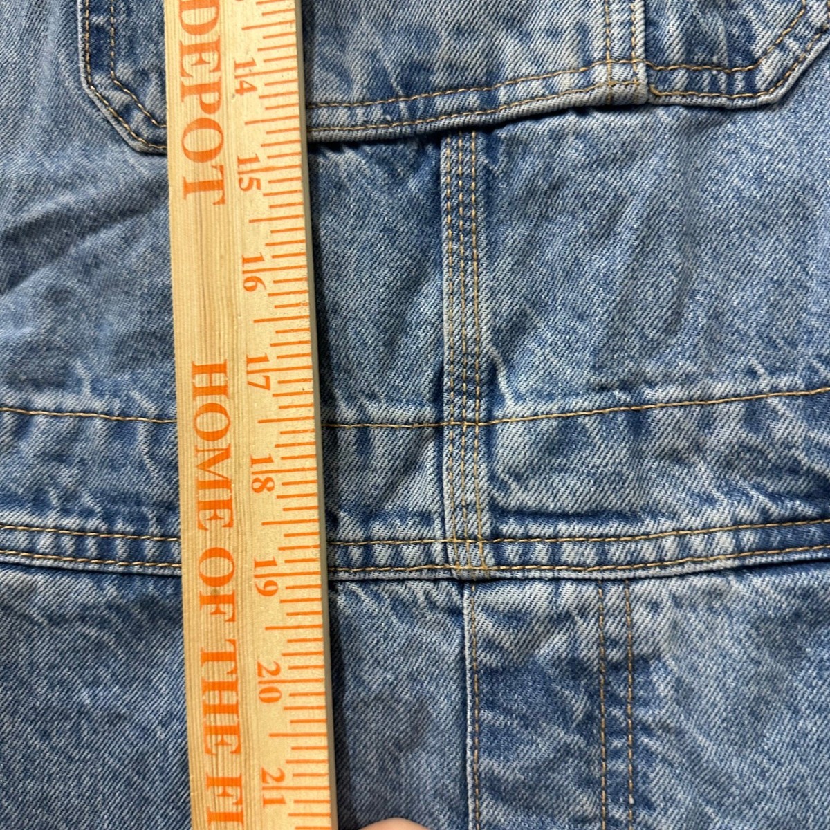 Pull&Bear Overalls Mens Size L Blue Denim Relaxed Fit Straight Leg Cotton Casual View 6