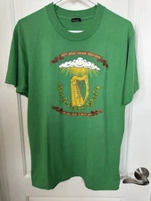 Vintage Screen stars best single stitch green Irish brigade T-shirt large