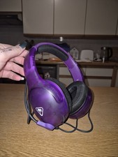 Turtle Beach Airlite Fit Ghost Purple Wired Gaming Headset with Flip-to-Mute Mic