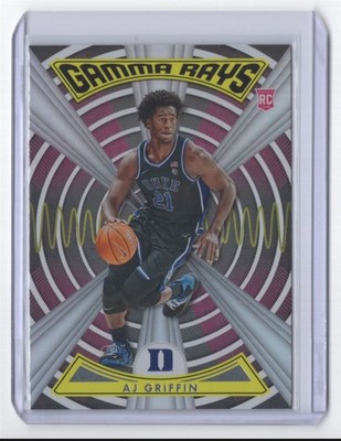 2022-23 Panini Chronicles Draft Picks Gamma Rays AJ Griffin Rookie Duke Blue
