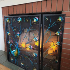 Decorative Peacock Fireplace