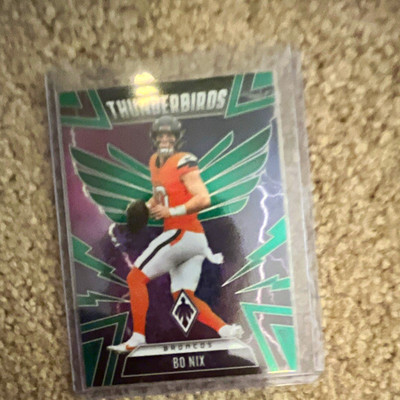 2025 Phoenix Bo Nix Thunderbirds Green Winter #15 10/75  Jersey Match Brincos