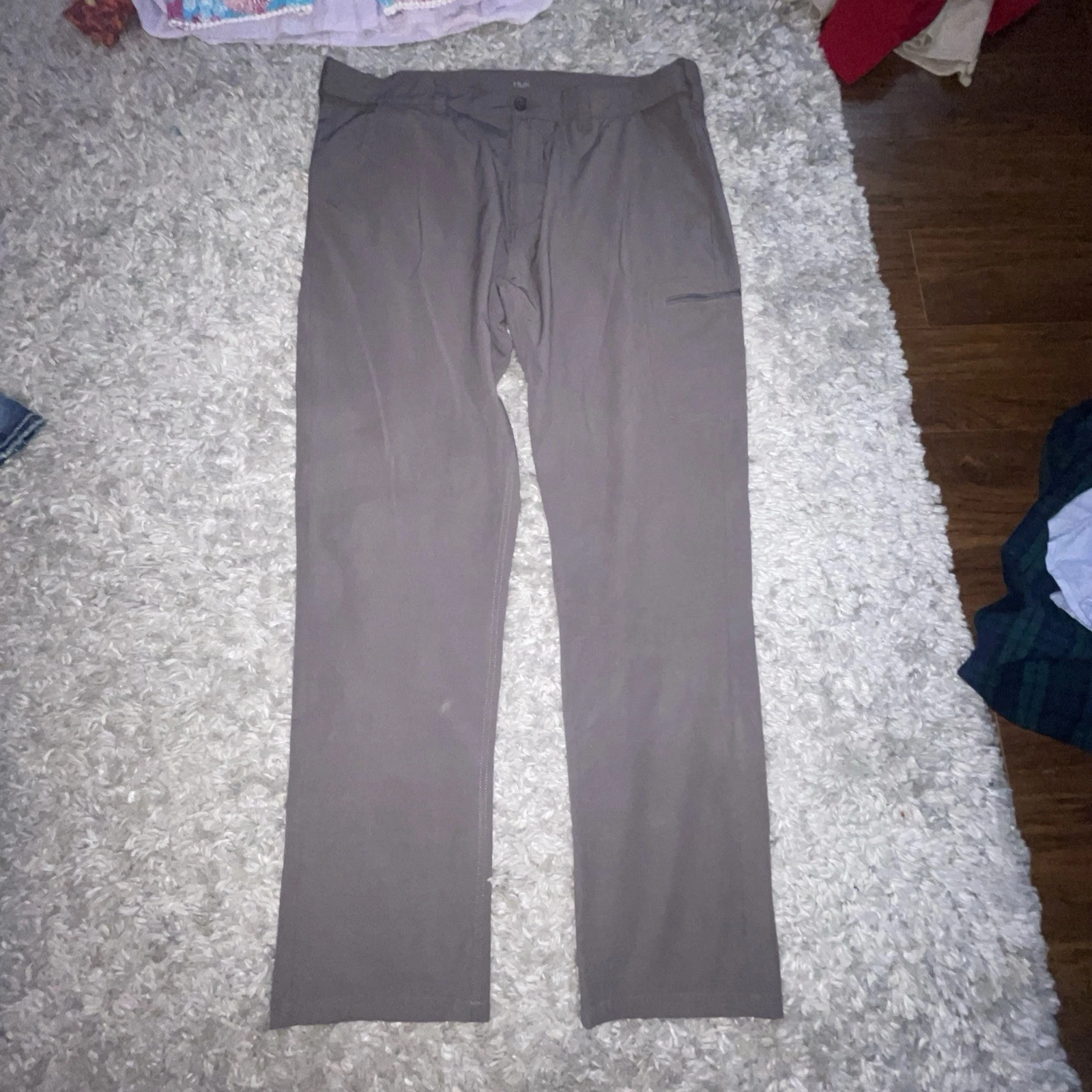 Huk Next Level Fishing Pants Mens Gray Peformance Cargo Light Outdoors XXL