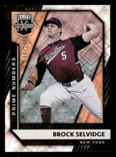 Brock Selvidge 2021 Panini Elite Extra #92 Prime Numbers A /205 New York Yankees