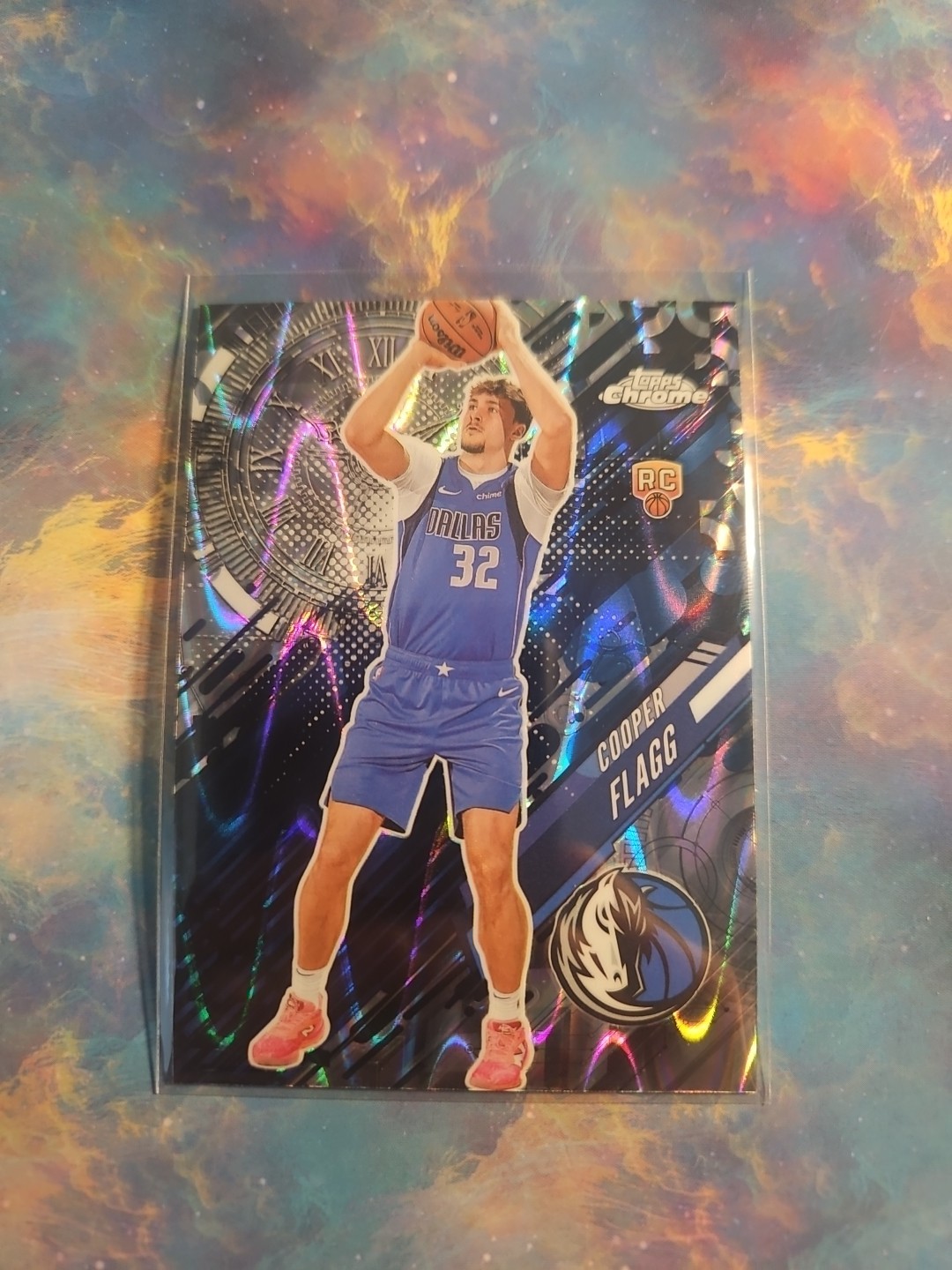 2025-26 Topps Chrome Basketball Cooper Flagg Go Time Raywave Refractor SP