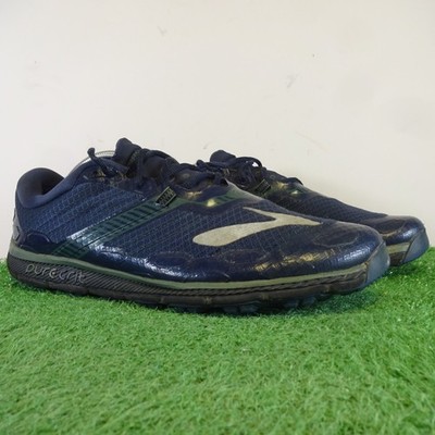 Brooks Turnschuhe Größe 9,5 Herren Marineblau PureGrit 5 DNA Trail Schnürschuhe Laufschuhe