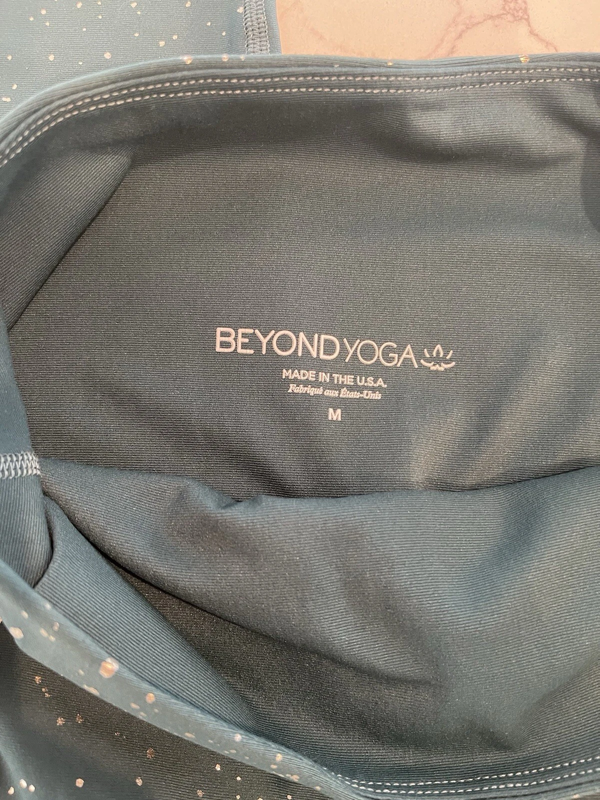 beyond-yoga alloy sparkle high waisted 7/8 leggings