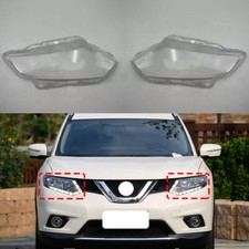 Cubierta de lente transparente para faros laterales + pegamento para Nissan X-Trail 2014-2016