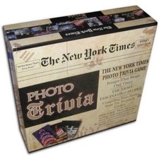 Lot of 12 The New York Times Photo Trivia History Board Game Educational Case