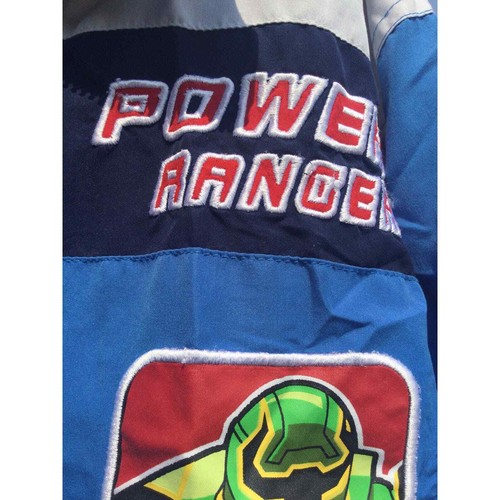 Power Rangers mysticforce vintage boys jacket blue kids size 6 90 Y2K - Picture 3 of 13