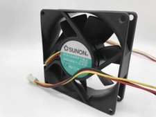 SUNON KD1208PTB2 DC12V 2.4W 80 25MM 3-Pin Silent Cooling Fan