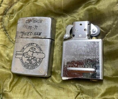 1970-71 Vintage Vietnam Zippo Oil lighter QUI NHON Completed