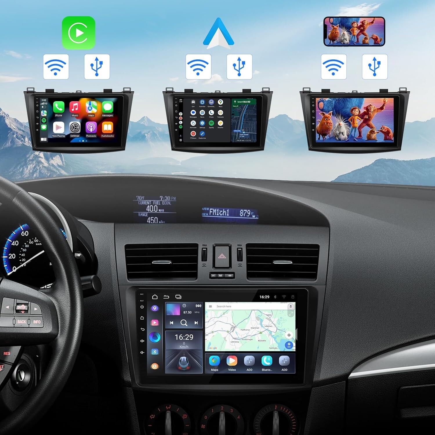 Eonon M3BLA13 Android 13 for Mazda 3 2010-2013 9