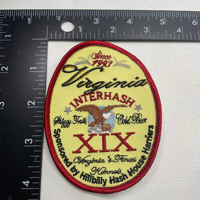 Virginia Interhash XIX Shiggy Trails Cold Beer Patch Hillbilly Hash House H.M009