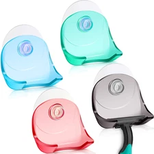 4 Pieces Razor Holder with Suction Cup Shower Shaver Holder Self-Adhesive Shaver