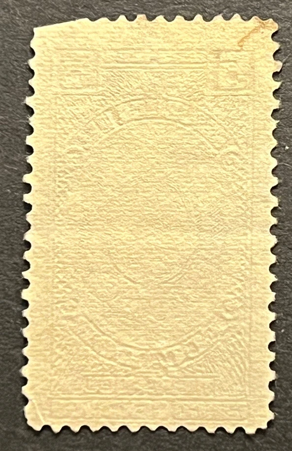 Sellos de viaje: estampillas de ingresos de Ecuador 1923-1924 cinco centavos como nuevas sin goma MNG Foto 4 de 4