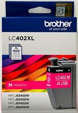 New Genuine Brother LC402XL Magenta Ink Cartridges Box MFC-J5340DW