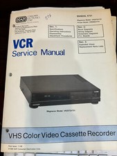 MAGNAVOX VR2072AT01 VCR Repair Service Manual FROM THE USA  ORIGINAL 