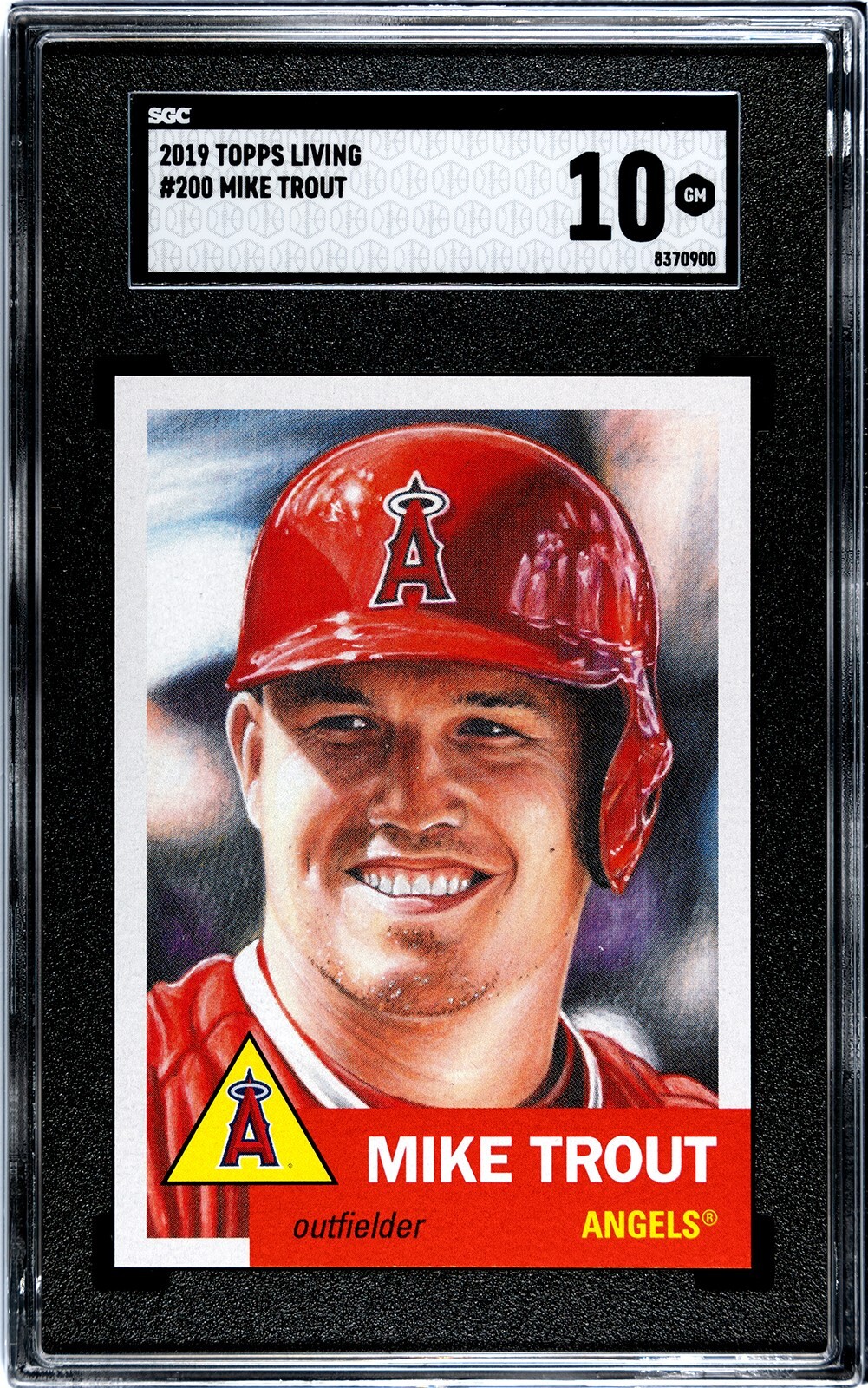 2019 Topps Living Set MIKE TROUT Angels #200 SGC 10 GEM MINT CONDITION!!