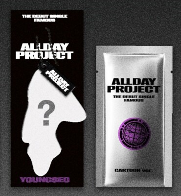 ALLDAY PROJECT Debut Single Album FAMOUS CARTOON Ver QR P.Card +