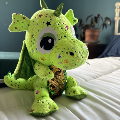 Caravan Softoys Green DragonGlitter Dragon-12 Collectible