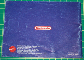 Nintendo NES Manual: Pin Bot