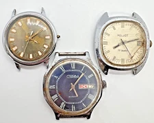 SLAVA POLJOT Vintage Collection Watch Ussr Men Soviet Wrist Original Military