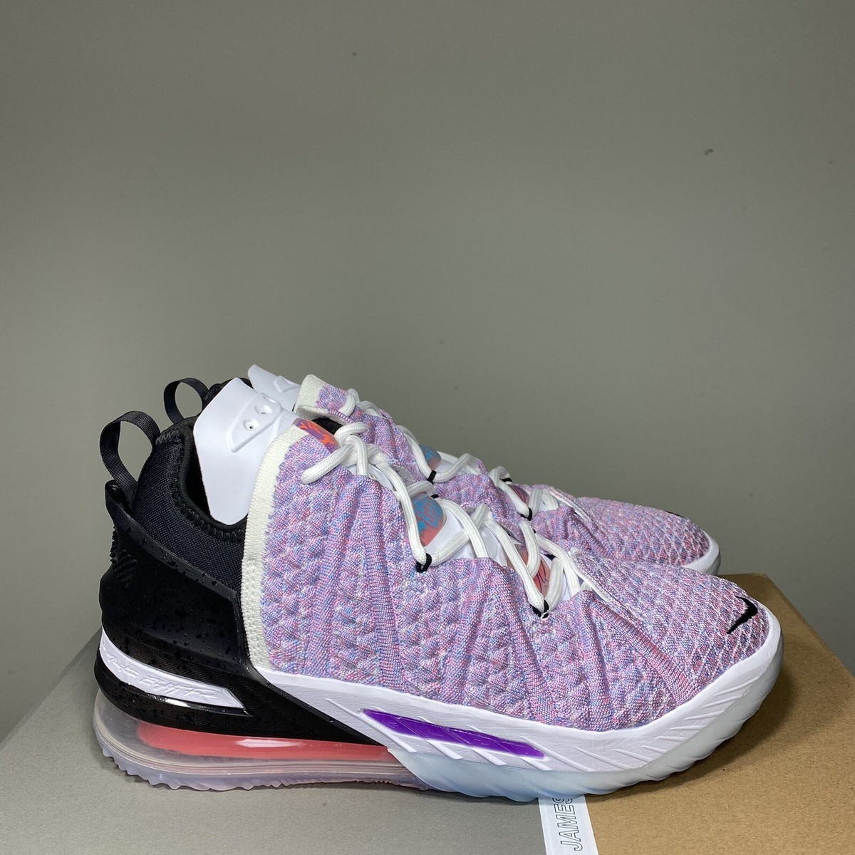NEW Nike LeBron 18 XVIII Chlorine Multicolor Graffiti CQ9283-900