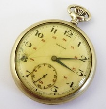 Antique Swiss Nacar  Mechanical Pocket Watch