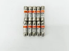 New Bussmann Lot of 10 FNQ-10 Time Delay Fuse 10A 500VAC