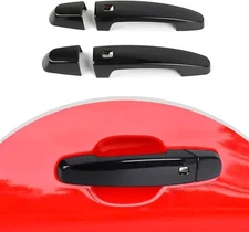 Black Exterior Door Handle Cover Handle Trim Decor For 2016+ Chevrolet Camaro US