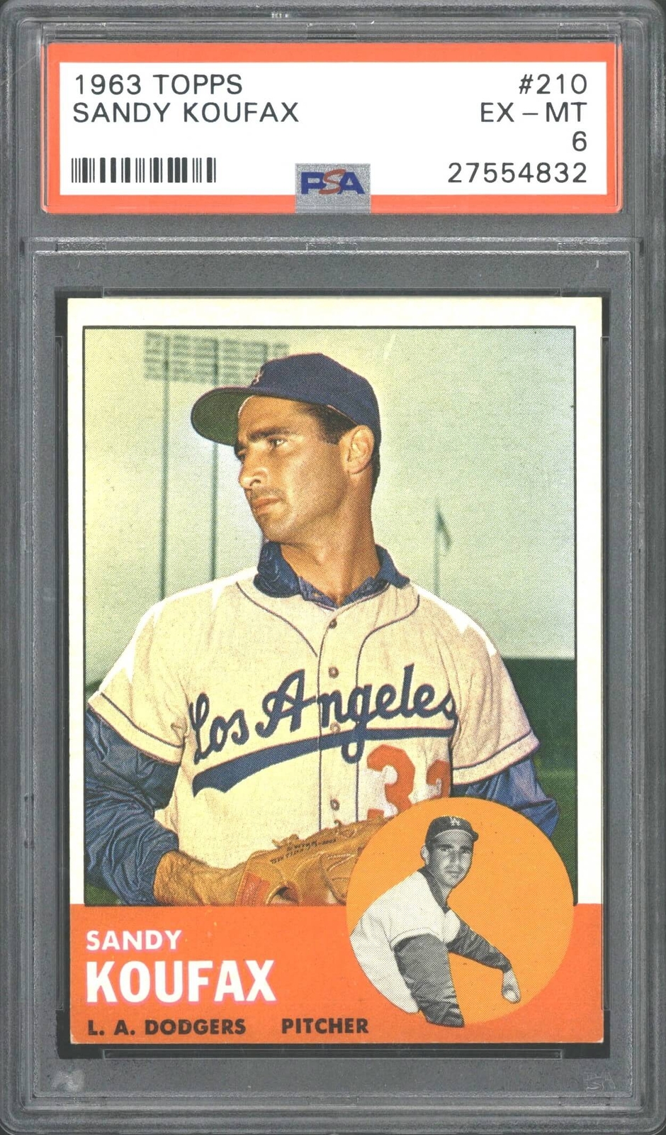 1963 Topps #210 Sandy Koufax | eBay
