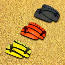 3 Pairs Lenses Replacement for-Spy Optic Logan Polarized-Black Orange Red Gold