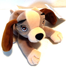 The Disney Store Mini Bean Bag Lady from Lady and the Tramp NWT 8"
