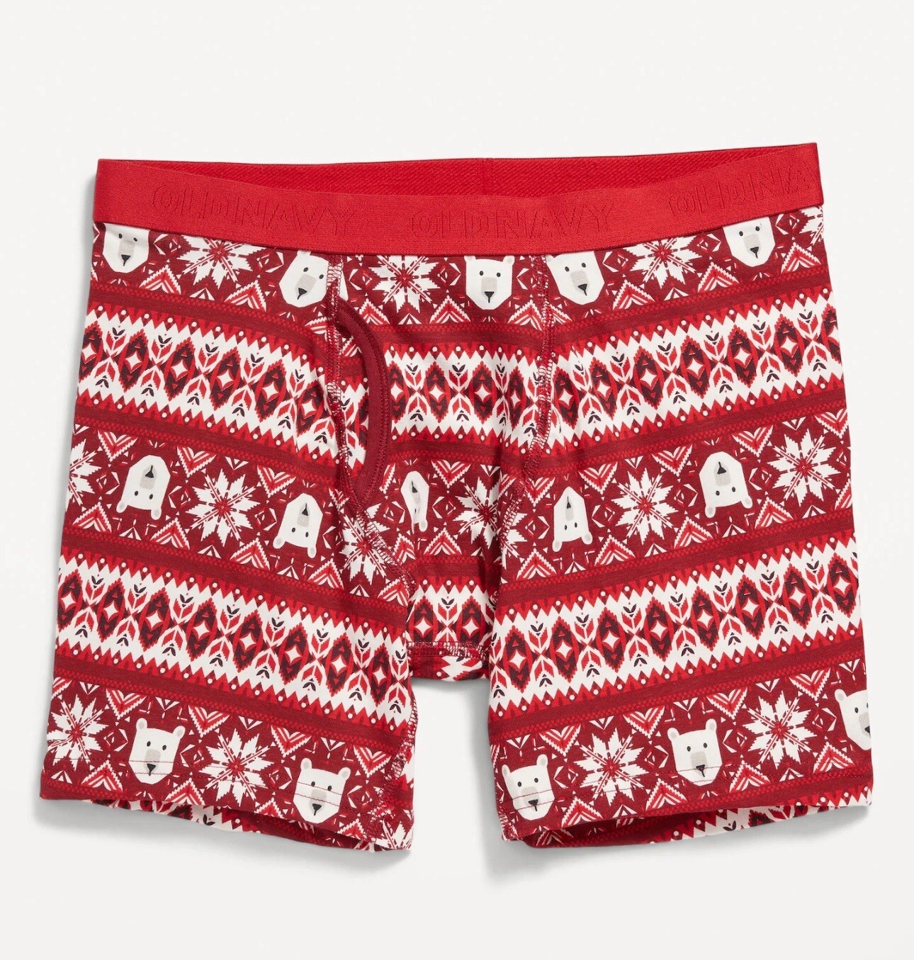 Old Navy Men's XXL SoftWashed BoxerBrief Underwear 6" Inseam .. Red