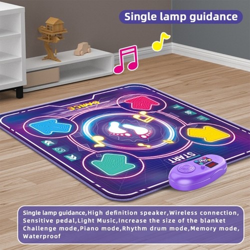 Light Up Dance Mat Electric Playmat For Kids With 4 Music Modes Birthday Gift - Zdjęcie 2 z 10