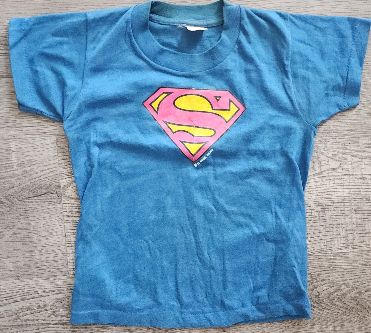 VINTAGE - ▪️78’s【SUPERMAN】VINTAGE TEE VINTAGE 1978 Superman Logo T-Shirt 4/5T 1978 DC Comics Inc