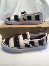 Circa 50 Slips Lopez Black White Frankenstein Mens Skate Shoes UK Size 9.5 BNIB