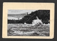 Victorian Trade Card - Jersey Coffee  Whirlpool Rapids Niagara Cantilever Bridge