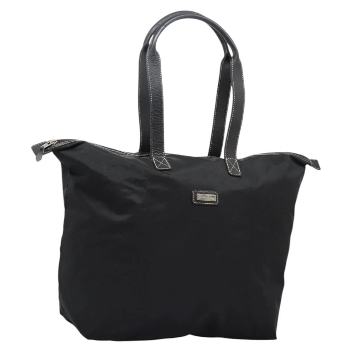 Sac fourre tout Christian Dior nylon noir authentique ti2908