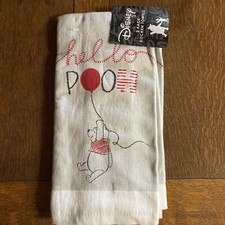 Disney WINNIE THE POOH Towels 100 cotton Hand Towels NEW 2 Pack Bath Kitchen