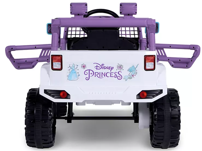  Disney Princess Volt - Todoterreno eléctrico a pilas para niñas, color blanco y morado